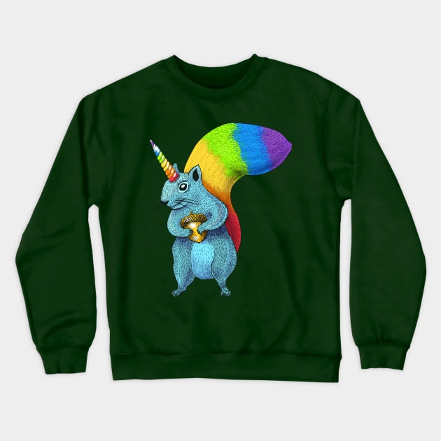 Magical Squirrelicorn Crewneck Sweatshirt by divafern